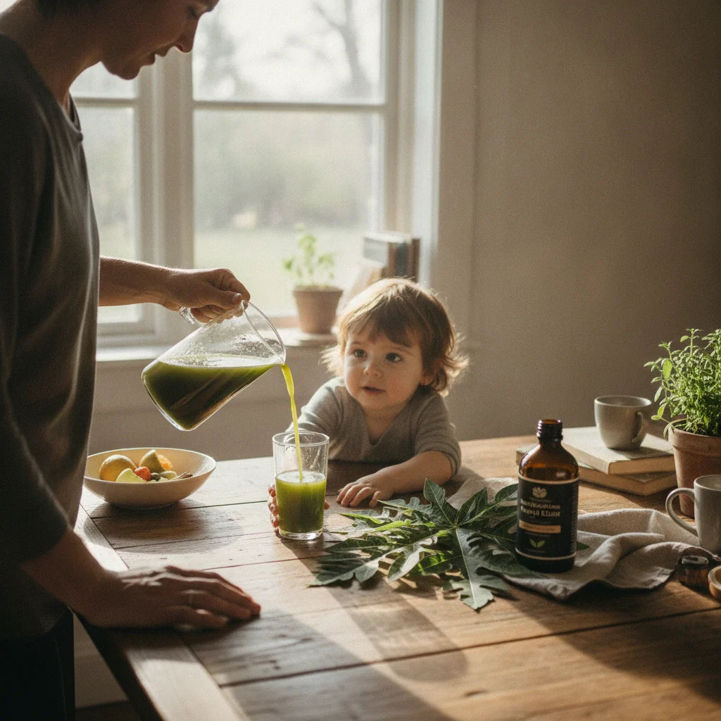 Papaya leaf juice and kids: an evidence‑aware parent’s guide to common platelet questions_featured_image