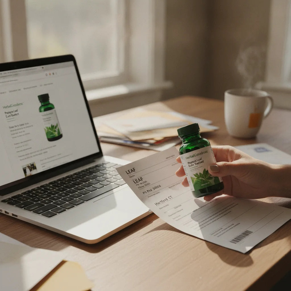 Decoding seller addresses when shopping for papaya leaf extract: what 'LEAF PO Box 5066 Hartford CT' might mean_featured_image