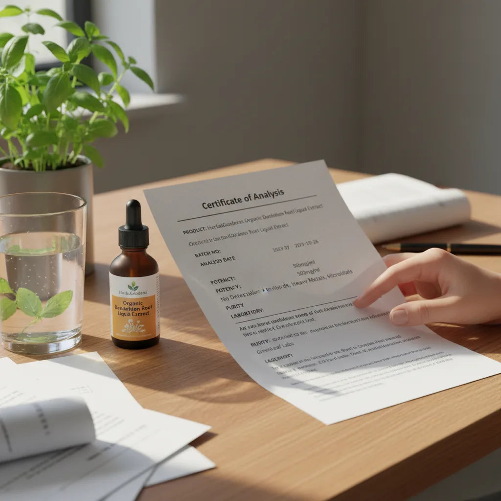 Reviewing COA and dandelion extract together