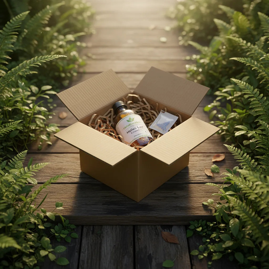 Eco-friendly package delivering fresh herbal extract