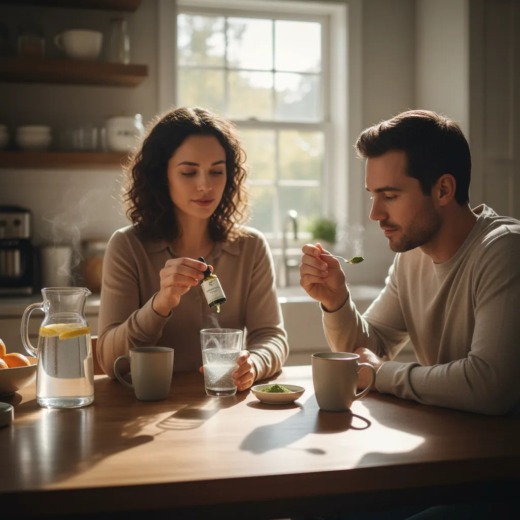 Home kitchen moringa taste test with friends