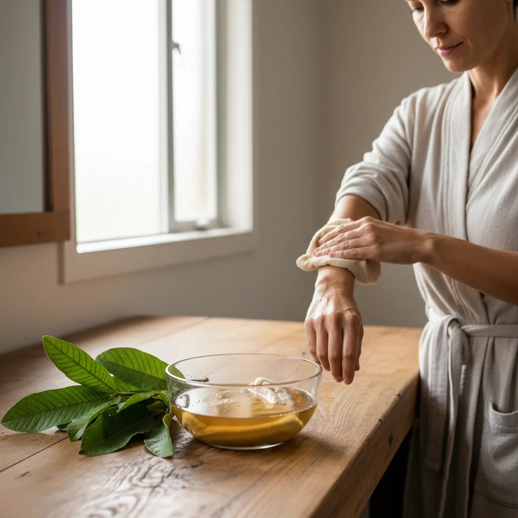 Guava Leaves in the Home First‑Aid Cabinet: Traditional Topical Uses, Gentle Preparations, and Patch‑Test Tips_featured_image