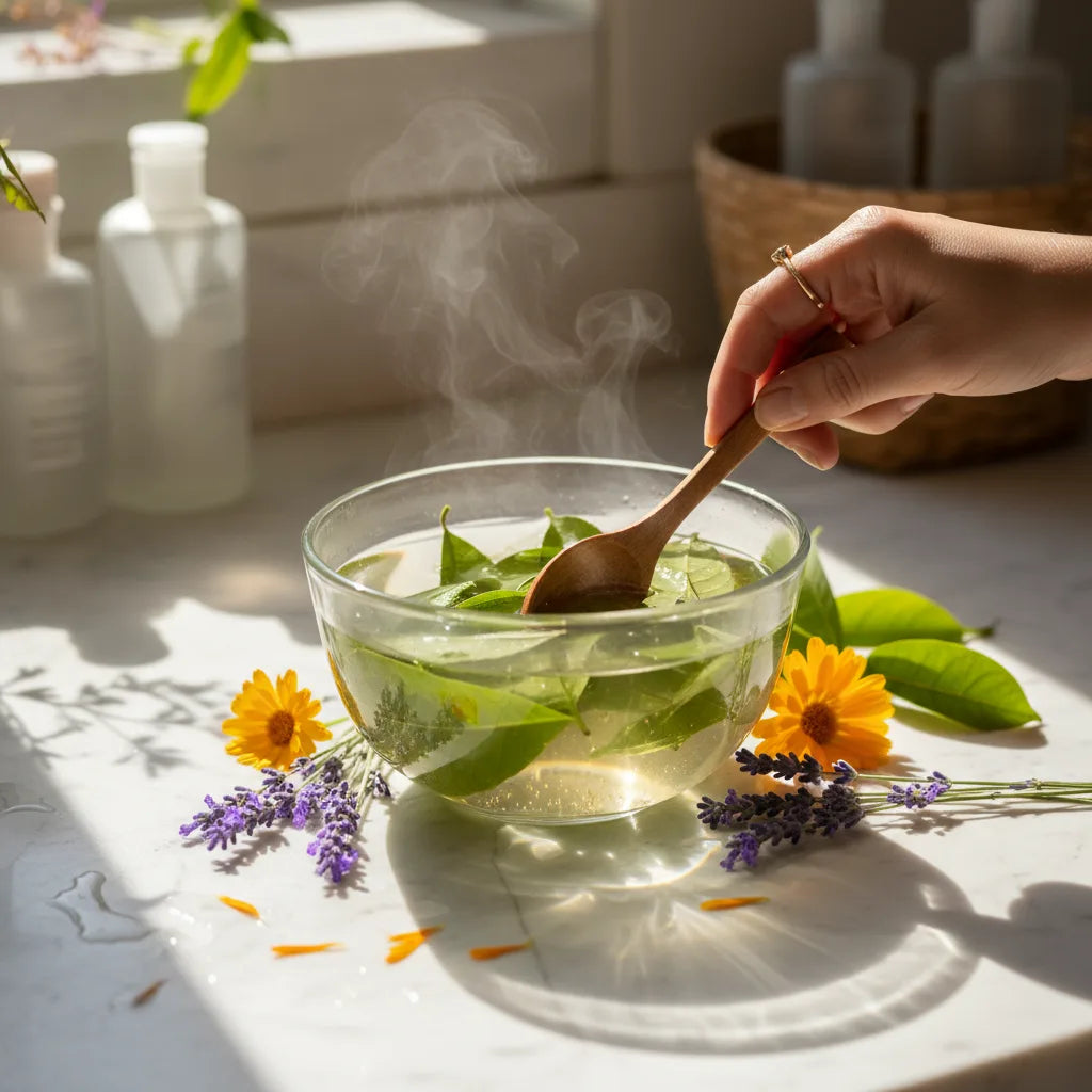 Soursop leaf infusion with botanical companions