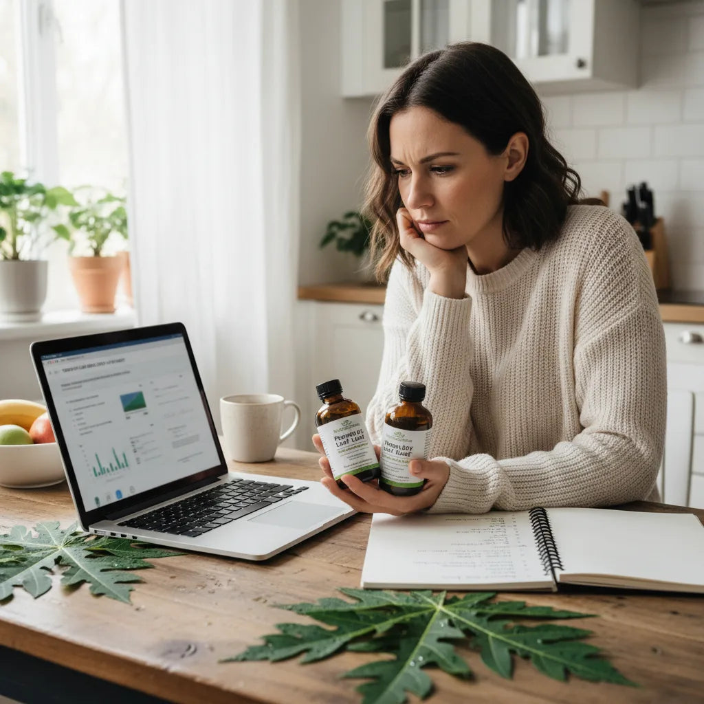 What to Do If an Online Listing for Organic Papaya Leaf Extract Lacks Lab or Certification Details_featured_image