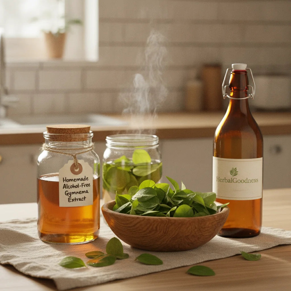 Low‑Waste Gymnema DIY: Alcohol‑Free Extracts, Simple Infusions, and Uses for Spent Leaves_featured_image