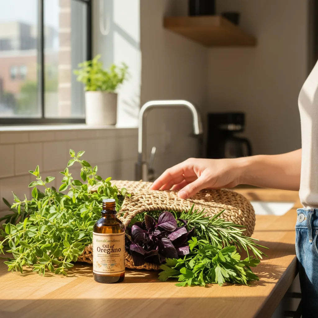 HerbalGoodness oil of oregano and fresh herbs