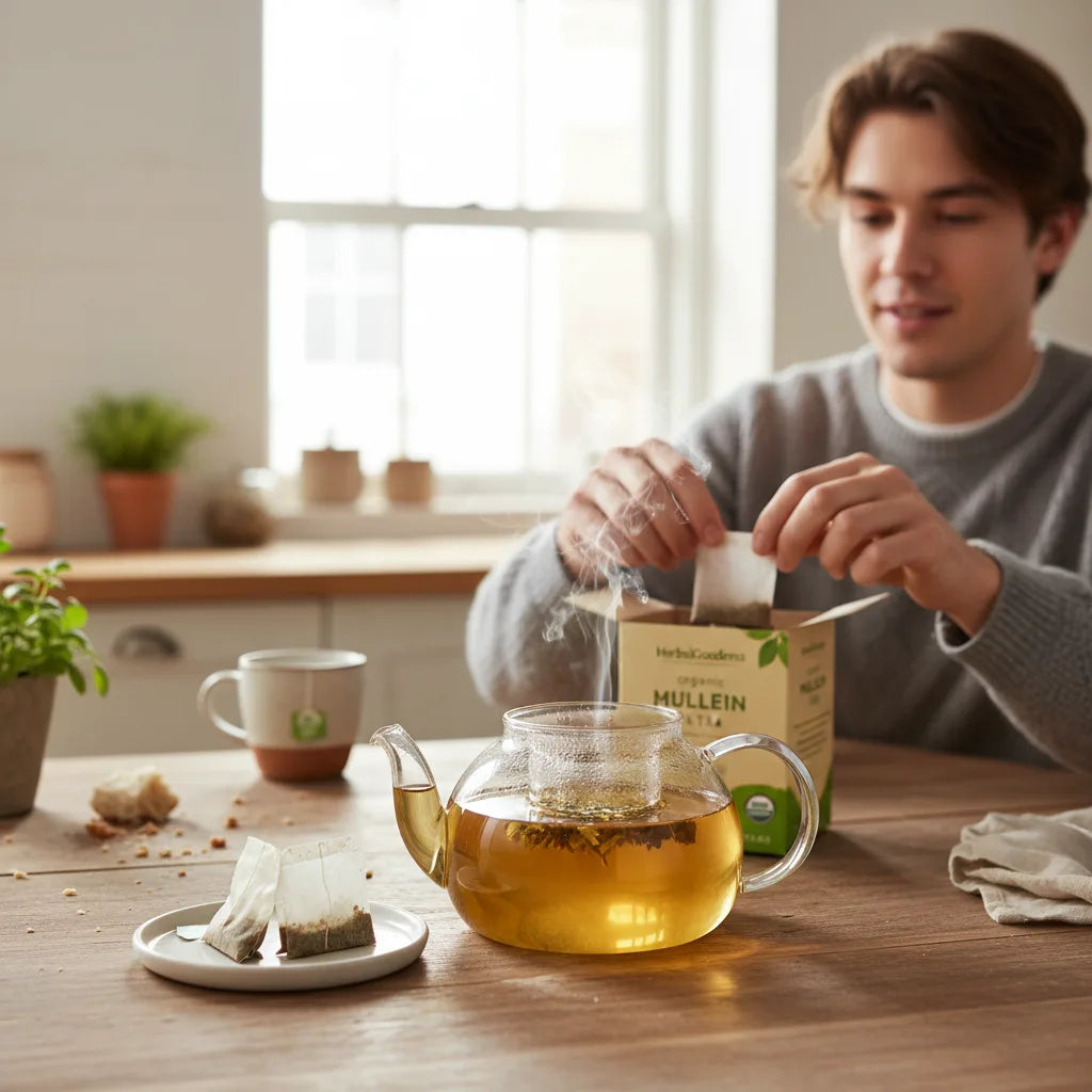 A Beginner’s Home Test: Comparing Re‑steepability and Freshness of Organic Mullein Tea Bags You Buy Online_featured_image