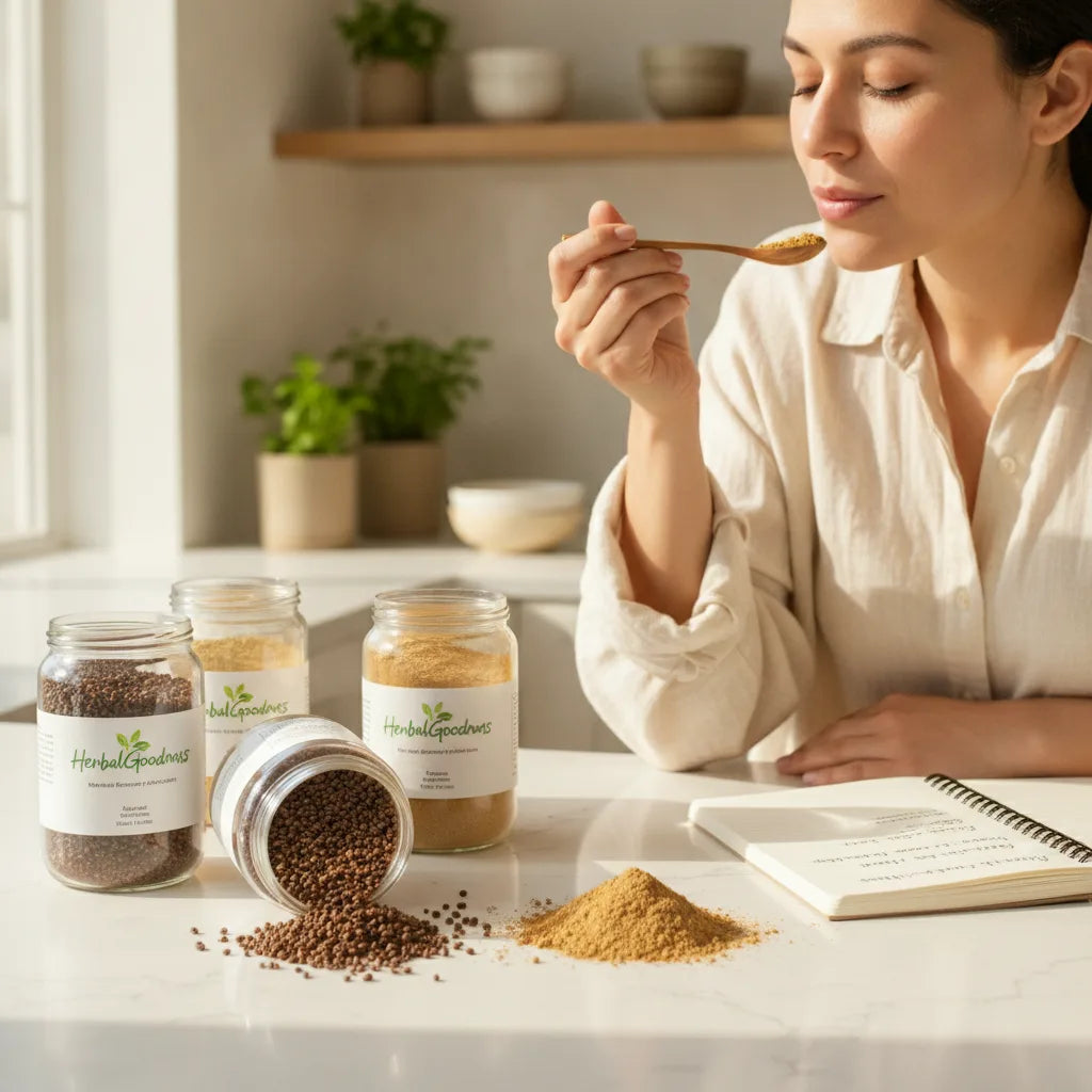 Comparing single-origin and blended papaya powders