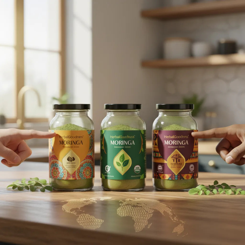 US vs. India vs. Africa: How Moringa Brand Labels, Standards, and Sourcing Stories Differ — and What Shoppers Should Know_featured_image