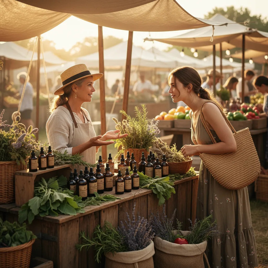 Farmers market herbalist discusses mullein extract