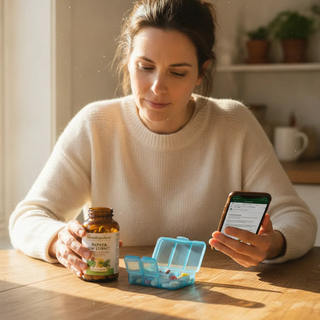How to check whether papaya leaf extract may interact with your medications: a practical, step-by-step consumer workflow_featured_image
