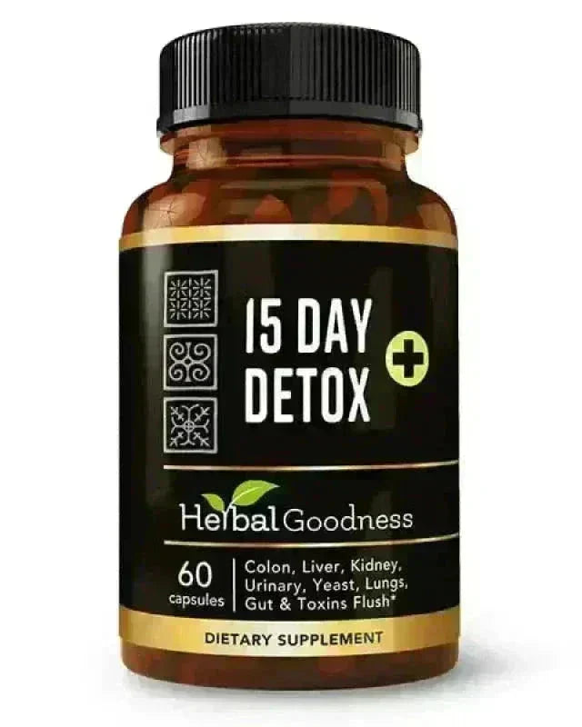 15 Day Detox - Capsules 60/600mg Capsules Herbal Goodness Unit 