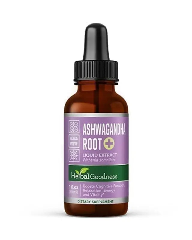 Ashwagandha Root Liquid Extract - Organic - Energy & Mood Liquid Extract Herbal Goodness 1oz 