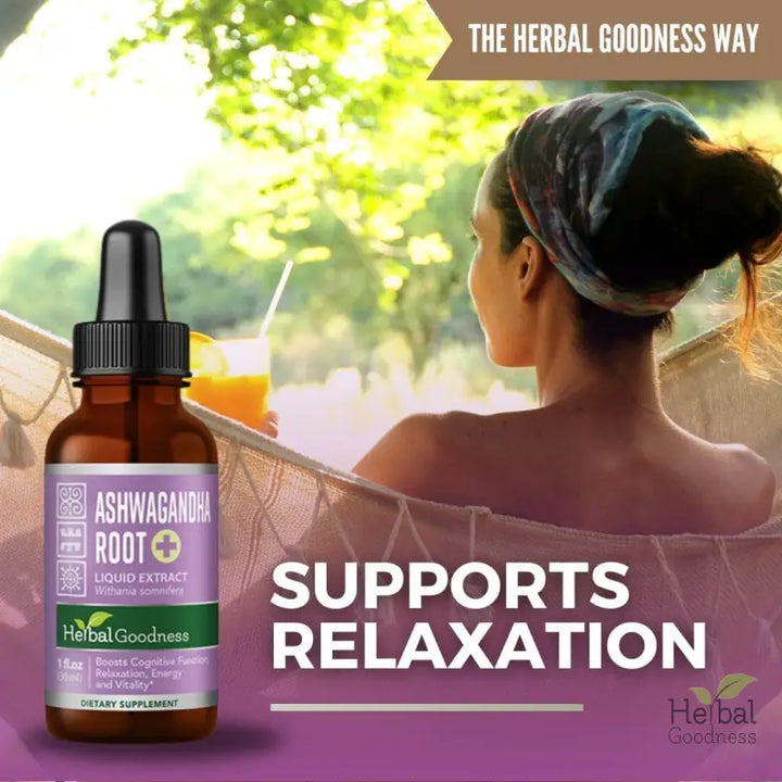 Ashwagandha Root Liquid Extract - Organic - Energy &amp; Mood Liquid Extract Herbal Goodness 