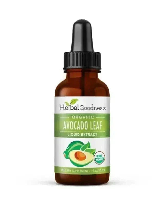 Avocado Leaf - Organic 15X Liquid Extract - Immunity & Heart Health Liquid Extract Herbal Goodness 1 oz 
