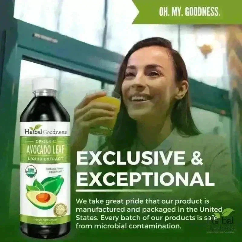 Avocado Leaf - Organic 15X Liquid Extract - Immunity &amp; Heart Health Liquid Extract Herbal Goodness 
