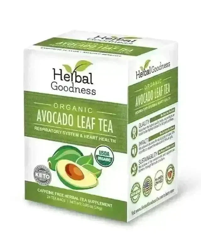 Avocado Leaf Tea - Organic 24/2g Tea bags - Immunity & Heart Health Tea & Infusions Herbal Goodness Unit 