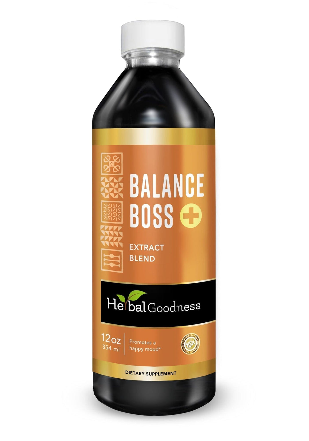 Balance Boss - 1oz 15X Liquid Extract - Mood & Relaxation Liquid Extract Herbal Goodness 12 oz 