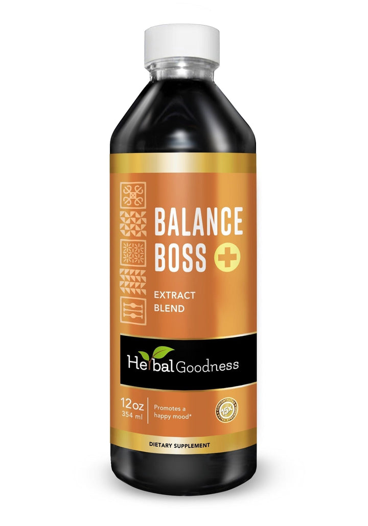 Balance Boss - 1oz 15X Liquid Extract - Mood & Relaxation Liquid Extract Herbal Goodness 12 oz 