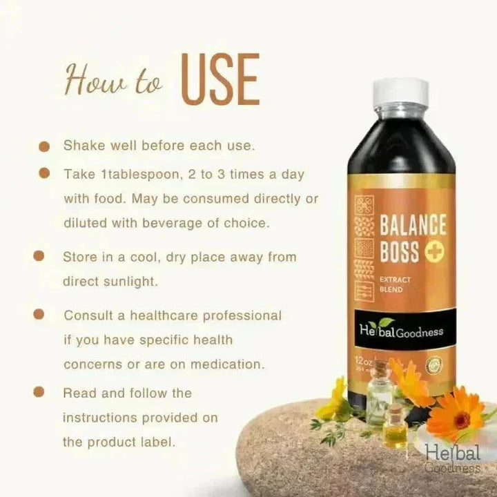 Balance Boss Liquid Extract – Herbal Goodness Liquid Extract Herbal Goodness 