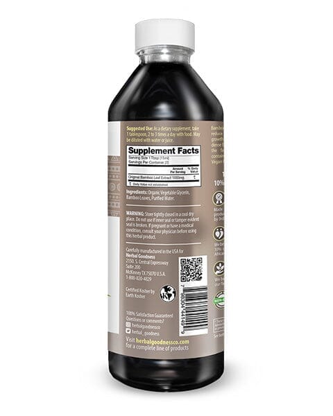 Bamboo Leaf - Organic 1oz 15X Liquid Extract - Nature's Collagen & Biotin Liquid Extract Herbal Goodness 