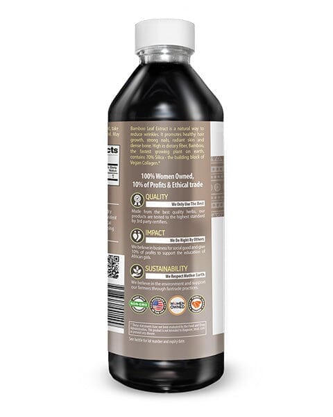 Bamboo Leaf - Organic 1oz 15X Liquid Extract - Nature's Collagen & Biotin Liquid Extract Herbal Goodness 