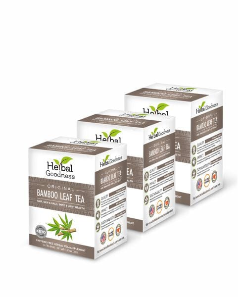 Bamboo Leaf Tea – Caffeine-Free | 24 Tea Bags (1.5g Each) Tea & Infusions Herbal Goodness 