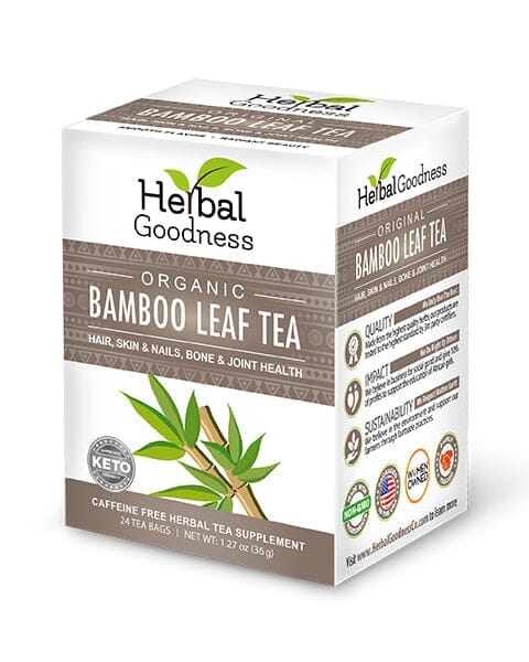 Bamboo Leaf Tea – 24/1.5g Tea Bags - Nature's Collagen & Biotin Tea & Infusions Herbal Goodness Unit 