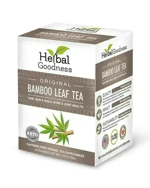 Bamboo Leaf Tea – Caffeine-Free | 24 Tea Bags (1.5g Each) - Herbal Goodness Tea & Infusions Herbal Goodness Unit 