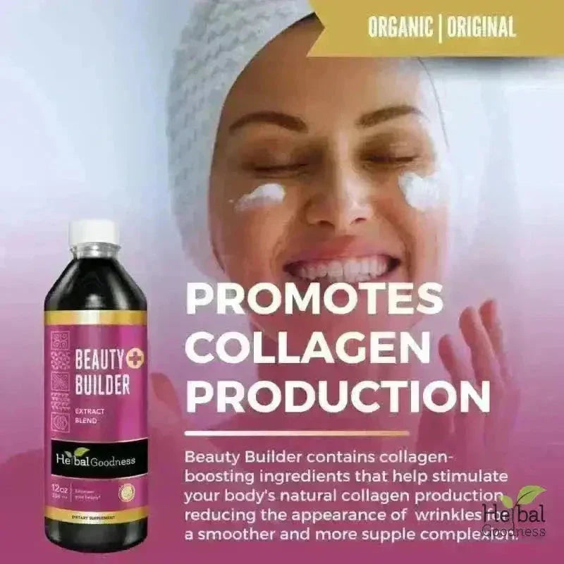 Beauty Builder Liquid Extract 15X – Skin Support & Collagen Wellness Formula Liquid Extract Herbal Goodness 