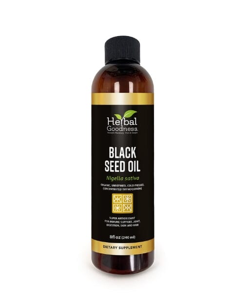 Black Seed Oil 8oz - Cold-Pressed Liquid - Immunity & Wellness Liquid Extract Herbal Goodness 