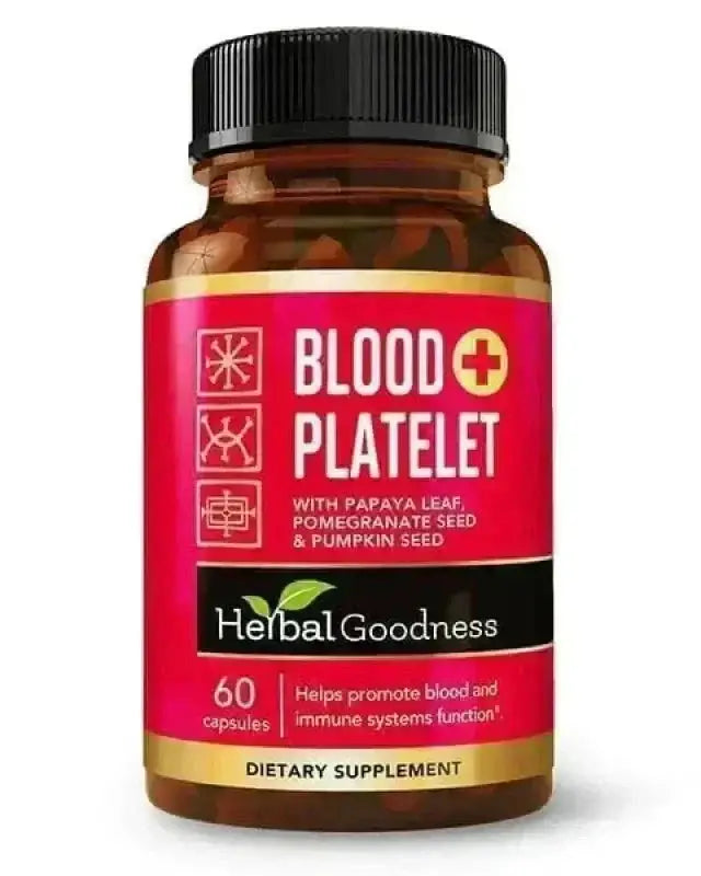 Blood Platelet Plus - Capsule 60/600mg-20X Strength - Herbal Goodness Capsules Herbal Goodness Unit