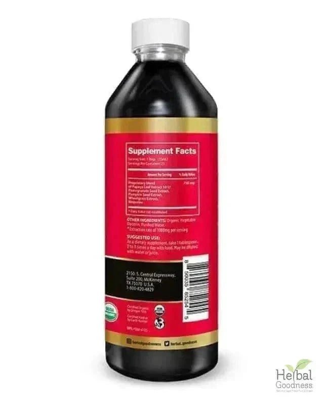 Blood Platelet Plus – Liquid Herbal Extract | 15X Strength Papaya Leaf - Herbal Goodness Liquid Extract Herbal Goodness 