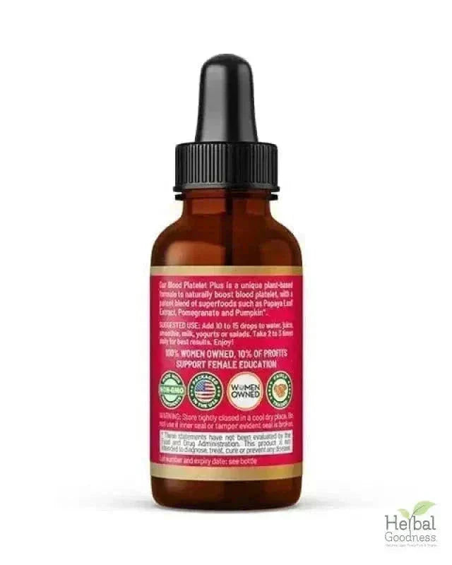 Blood Platelet Plus – Liquid Herbal Extract | 15X Strength Papaya Leaf - Herbal Goodness Liquid Extract Herbal Goodness 