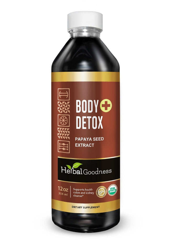 Body Detox with Papaya Seed - Organic 1oz 15X Liquid Extract - Intestine & Gut Cleanse Liquid Extract Herbal Goodness 12oz 