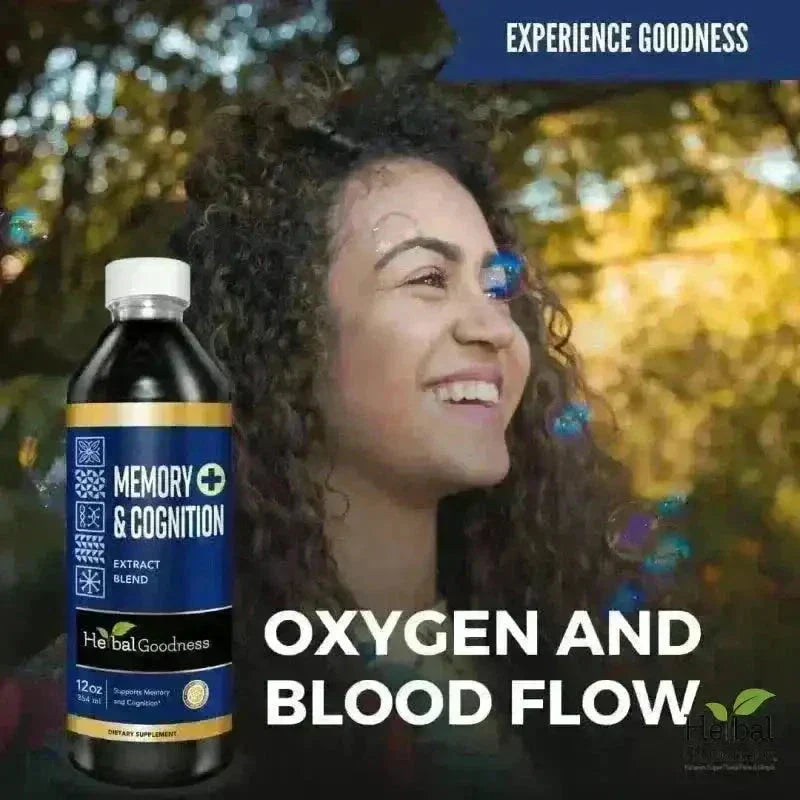 Memory & Cognition 15X Liquid Extract – Natural Brain & Focus Support Supplement Liquid Extract Herbal Goodness 