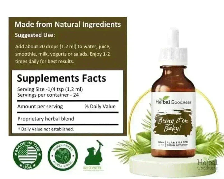 Bring it on Baby! - 2fl.oz - Energy & Vitality Liquid Extract Herbal Goodness 