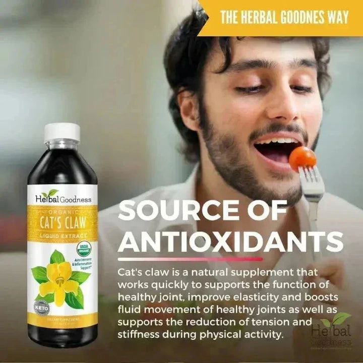 Cat's Claw - Organic - 15X Liquid Extract - Joint Health Liquid Extract Herbal Goodness 