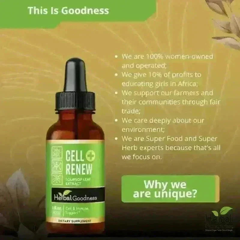 Cell Renew - 15X Liquid Extract - Immunity & Cell Health Liquid Extract Herbal Goodness 