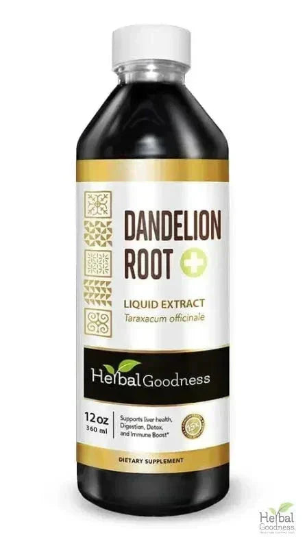 Dandelion Root Liquid Extract - Organic - Detox & Liver Liquid Extract Herbal Goodness 12oz 