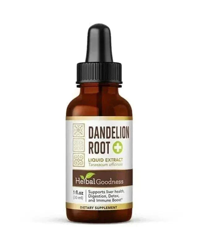 Dandelion Root Liquid Extract - Organic - Detox &amp; Liver Liquid Extract Herbal Goodness 1oz 
