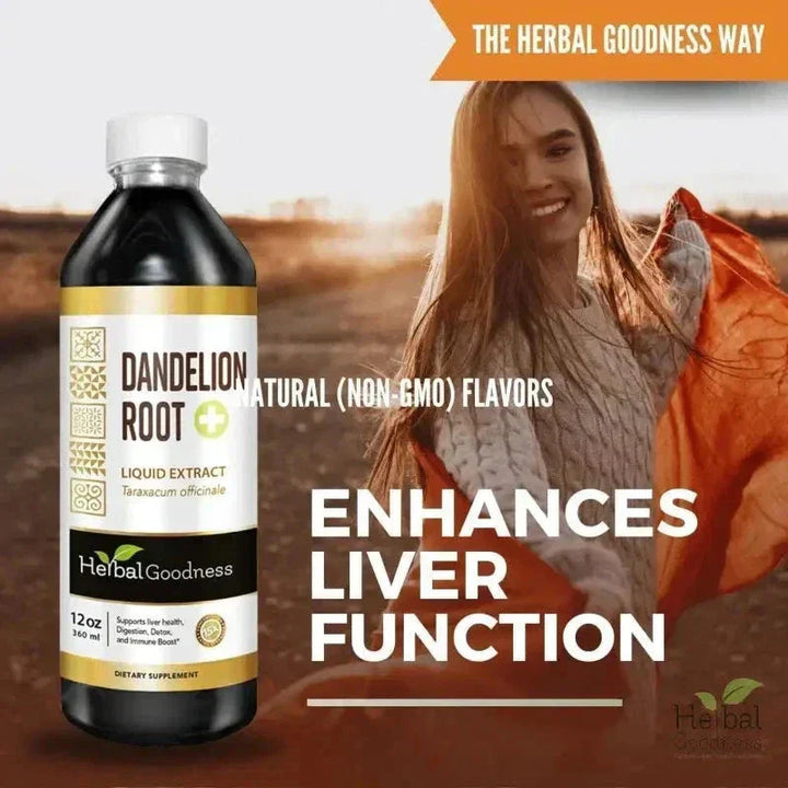 Dandelion Root Liquid Extract - Organic - Detox & Liver Liquid Extract Herbal Goodness 