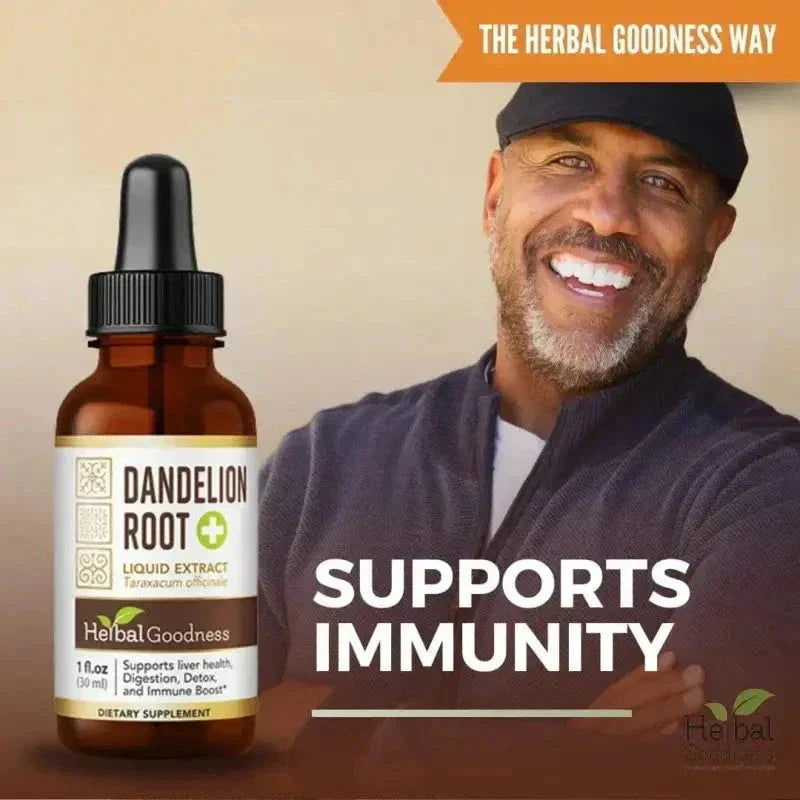 Dandelion Root Liquid Extract - Organic - Detox & Liver Liquid Extract Herbal Goodness 