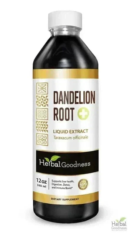 Dandelion Root Liquid Extract - Organic - Detox &amp; Liver Liquid Extract Herbal Goodness 12oz 