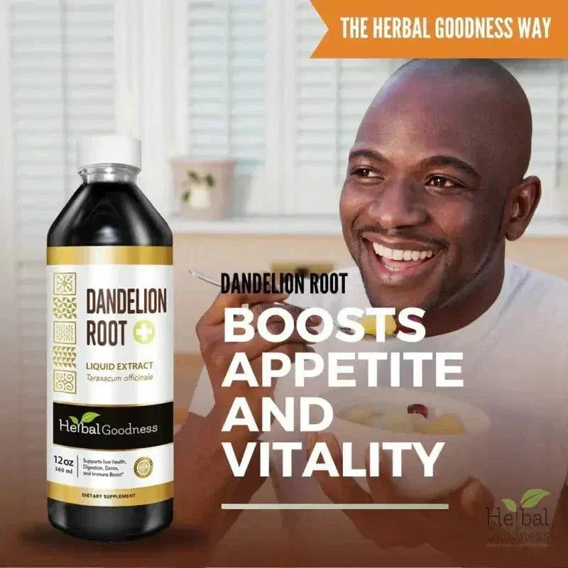 Dandelion Root Liquid Extract - Organic - Detox & Liver Liquid Extract Herbal Goodness 