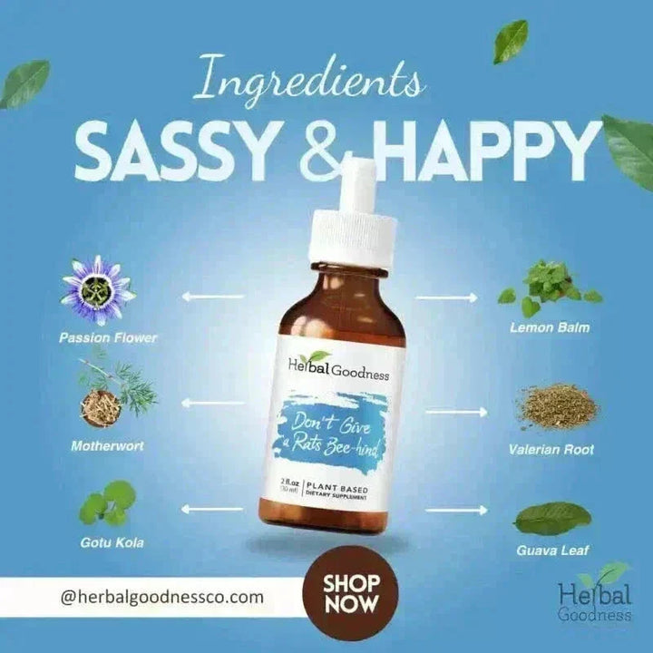 Don't Give a Rats Bee-hind - 2fl.oz - Plant Based - Dietary Supplement Liquid Extract Herbal Goodness 
