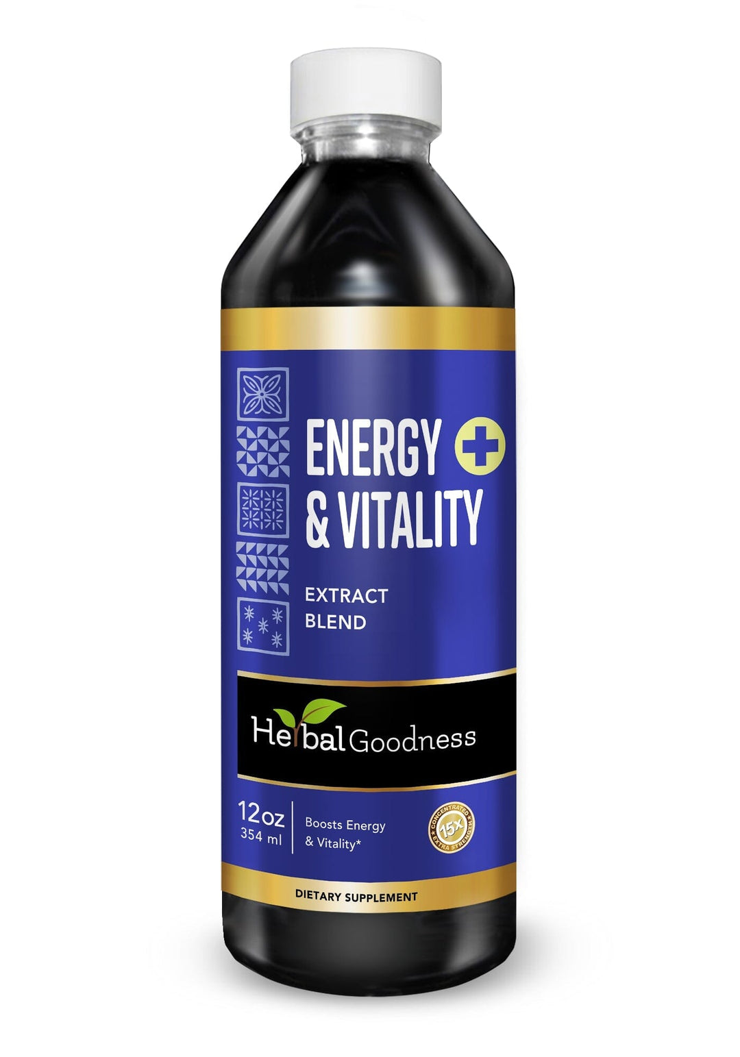 Energy and Vitality - Liquid Extract 12oz Liquid Extract Herbal Goodness 12 oz 