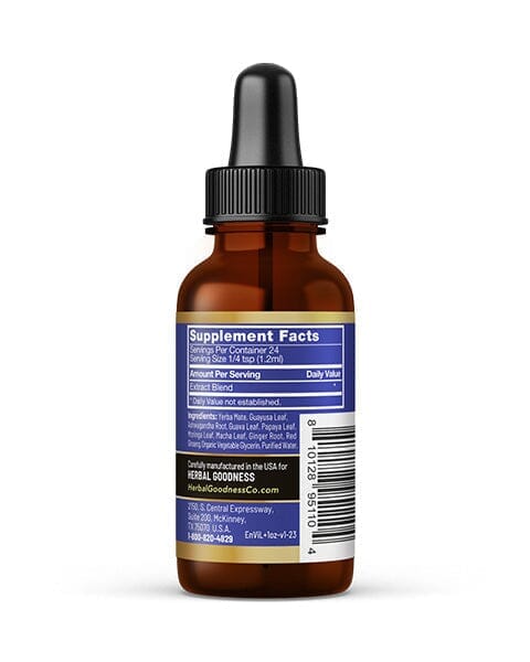 Energy and Vitality - 1oz 15X Liquid Extract - Energy & Performance Liquid Extract Herbal Goodness 