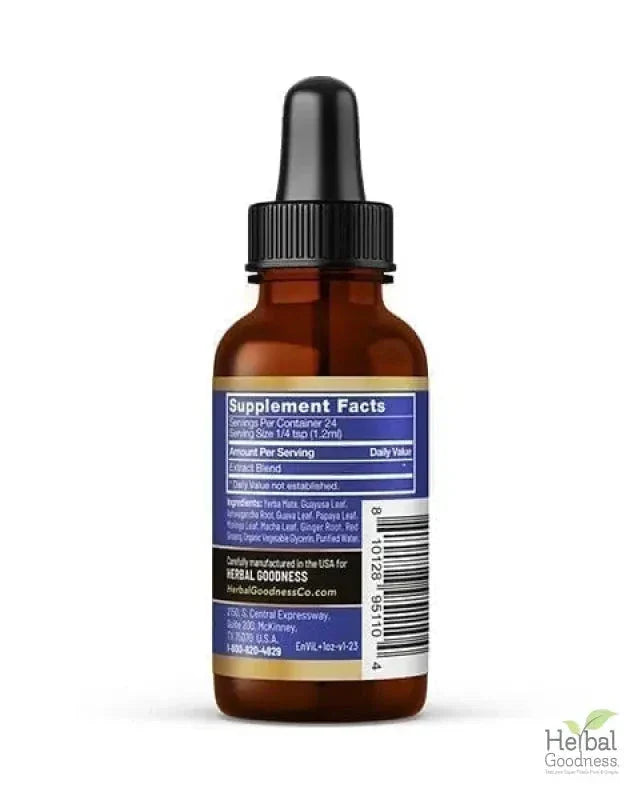 Energy and Vitality - Liquid 12oz - Energy Boost, Vitality Support, Productivity - Herbal Goodness Liquid Extract Herbal Goodness 