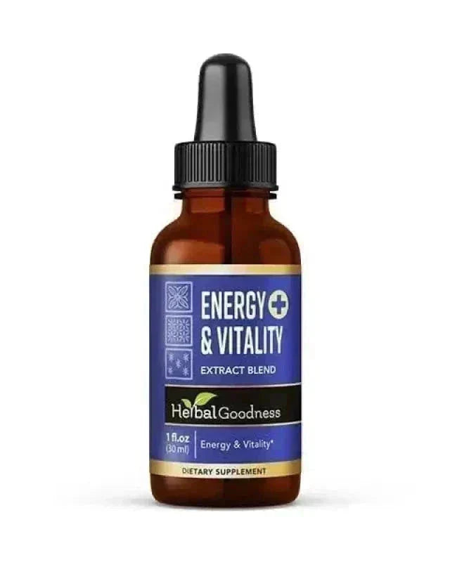 Energy and Vitality - Liquid Extract 12oz - Herbal Goodness Liquid Extract Herbal Goodness 1 oz 